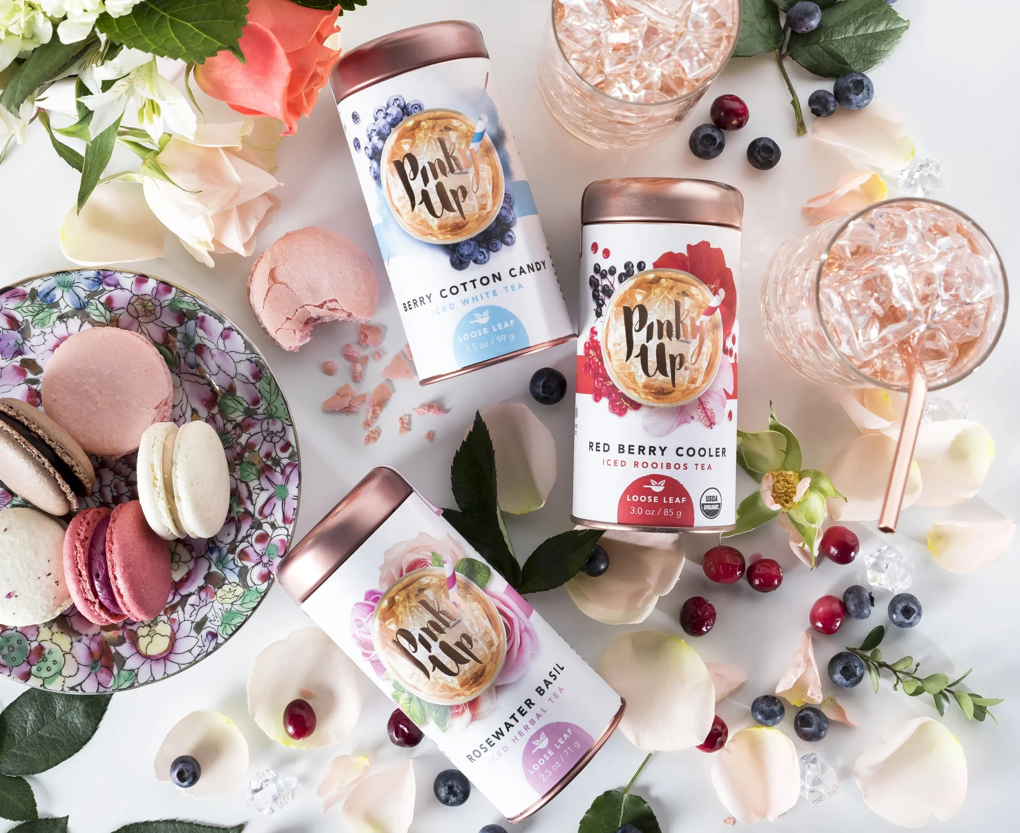 Our flavors includes not only hot teas but iced teas as well! 
